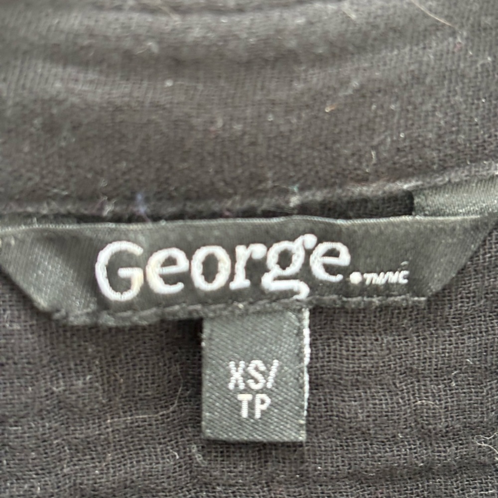 George black cotton gauze short sleeve button-up shirt | XS - Picture 5 of 6